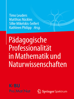 cover image of Pädagogische Professionalität in Mathematik und Naturwissenschaften